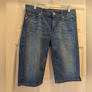 Hudson Jeans Blue Denim Knee Shorts Viceroy 5-Pocket Style Jorts Size 30 *NWOT